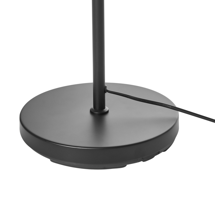 Lampada da terra Corda di carta naturale con base nera opaca Camera da letto Soggiorno Stile Boho