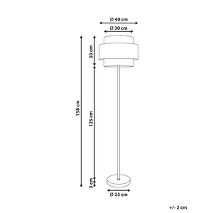 Lampada da terra Corda di carta naturale con base nera opaca Camera da letto Soggiorno Stile Boho