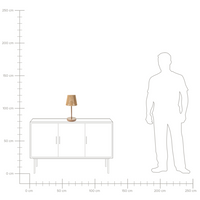 Lampada da tavolo in corda di carta marrone Paralume in ferro metallico con finitura opaca Base a gabbia Luce Camera da letto Soggiorno