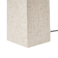 Lampada da terra Luce Beige Tessuto Ombra Base Gabbia Ombra Luce Camera da letto Soggiorno Moderno