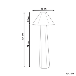 Lampada da terra Luce Beige Tessuto Ombra Base Gabbia Ombra Luce Camera da letto Soggiorno Moderno