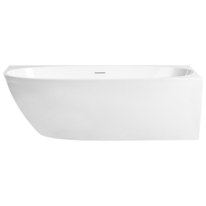 Vasca da bagno angolare sinistra 170 x 80 cm Finitura acrilica bianco lucido stile moderno