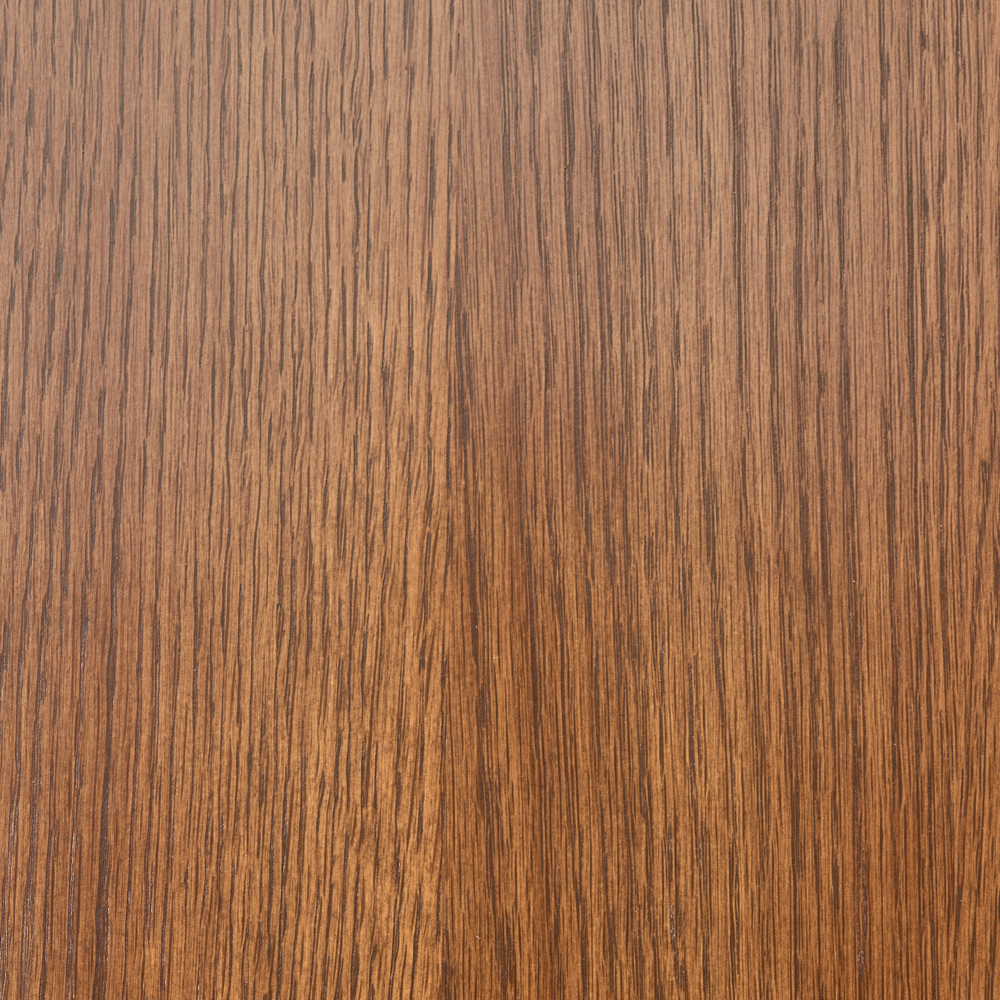 Tavolo da pranzo marrone scuro MDF impiallacciato rovere Base in legno di gomma 140 cm Piano del tavolo rotondo Moderno