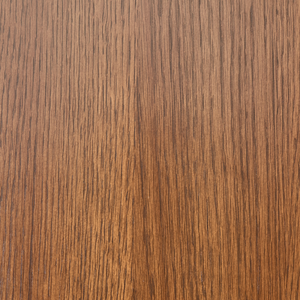 Tavolo da pranzo marrone scuro MDF impiallacciato rovere Base in legno di gomma 140 cm Piano del tavolo rotondo Moderno