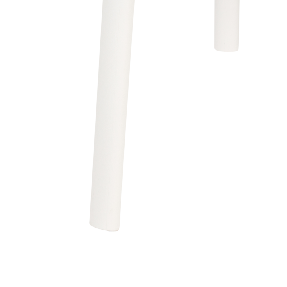 Set di 4 sedie da giardino rosa pastello leggere e resistenti alle intemperie stile moderno