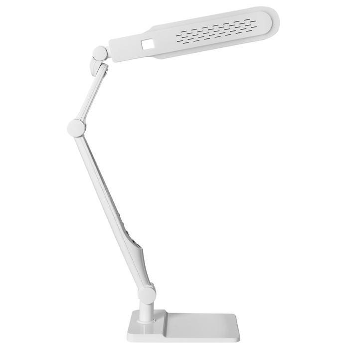 Lampada da tavolo LED per ufficio domestico con braccio regolabile e orientabil dimmer continuo e modalità CCT Colore bianco