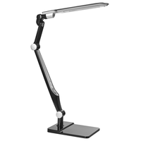Lampada da tavolo LED per ufficio domestico con braccio regolabile e orientabil dimmer continuo e modalità CCT Colore nero