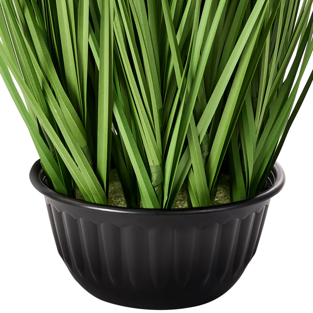 Pianta artificiale in vaso Materiale sintetico verde e vaso di plastica nero 120 cm Accessorio decorativo per la casa