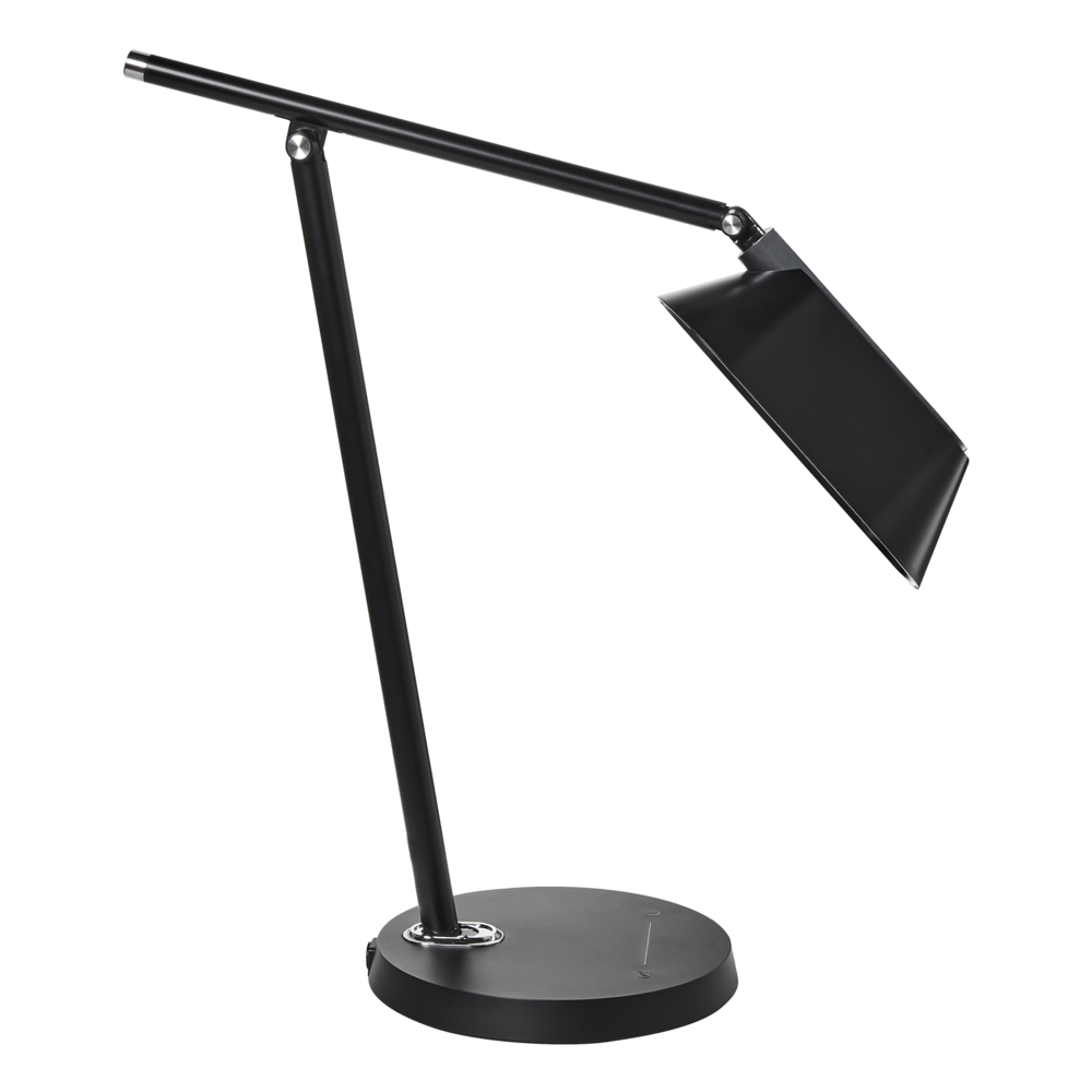 Lampada da tavolo LED per ufficio domestico con braccio regolabile e orientabile dimmer continuo e timer colore nero