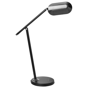 Lampada da tavolo LED per ufficio domestico con braccio regolabile e orientabile dimmer continuo e timer colore nero