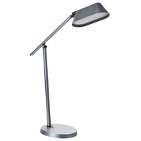 Lampada da tavolo LED per ufficio domestico con braccio regolabile e orientabile dimmer continuo e timer colore grigio