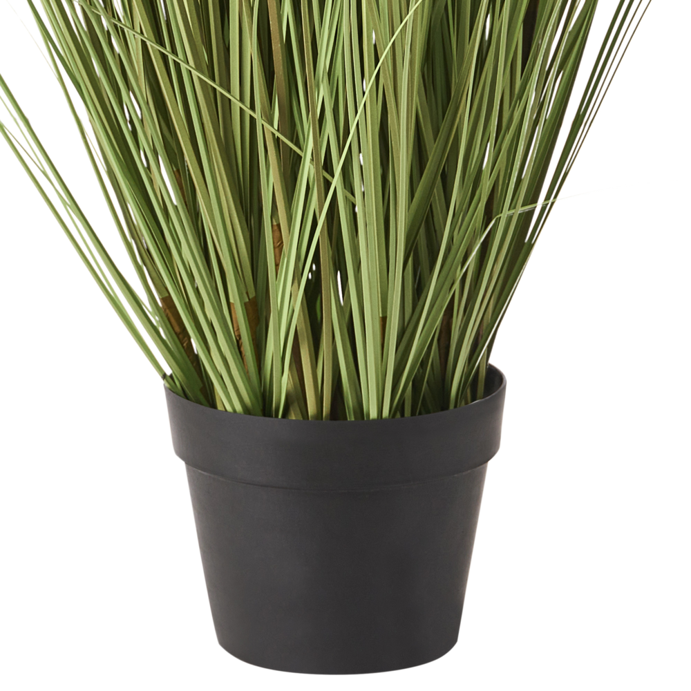 Pianta artificiale in vaso Verde e marrone Coda di Volpe Materiale sintetico e vaso di plastica nero 150 cm Accessorio decorativo per la casa