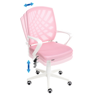 Sedia da ufficio rosa blu poliestere Mesh girevole scrivania computer altezza regolabile