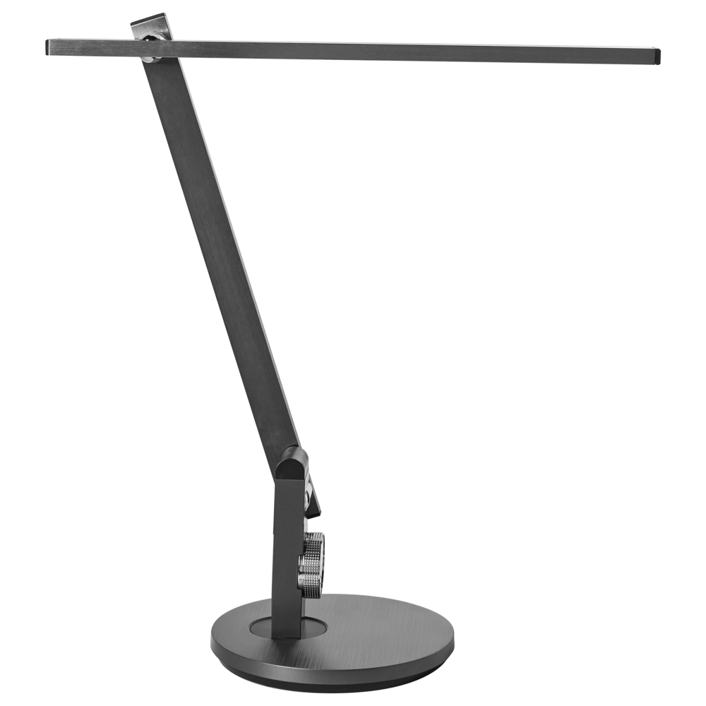 Lampada da tavolo LED per ufficio domestico con braccio regolabile e orientabile dimmer a 10 livelli e timer grigio