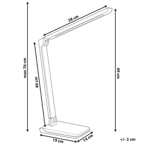 Lampada da scrivania a LED Materiale sintetico bianco Luminosità e colore regolabili Dimmer Casa Ufficio