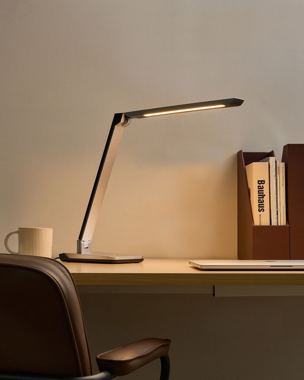 Lampada da scrivania a LED Materiale sintetico argento Luminosità e colore regolabili Dimmer Casa Ufficio