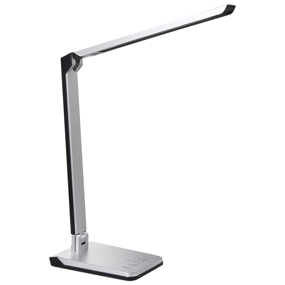 Lampada da scrivania a LED Materiale sintetico argento Luminosità e colore regolabili Dimmer Casa Ufficio