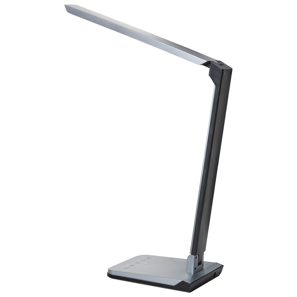 Lampada da scrivania a LED Materiale sintetico grigio Luminosità e colore regolabili Dimmer Casa Ufficio