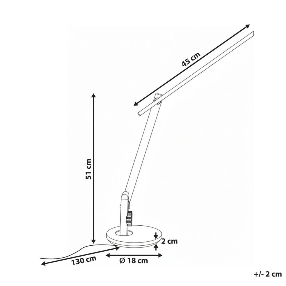 Lampada da tavolo LED per ufficio domestico con braccio regolabile e orientabile dimmer a 10 livelli e timer argento