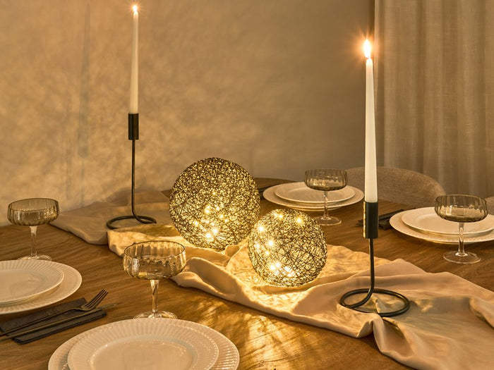 Set di 2 luci LED decorative per interni Accessori LED Illuminazione Carta Nera