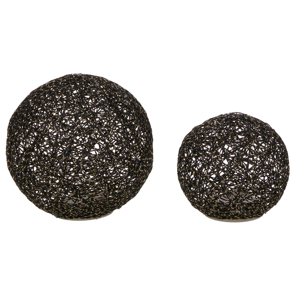 Set di 2 luci LED decorative per interni Accessori LED Illuminazione Carta Nera