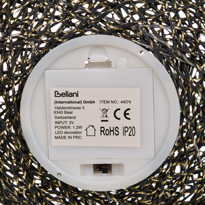 Set di 2 luci LED decorative per interni Accessori LED Illuminazione Carta Nera