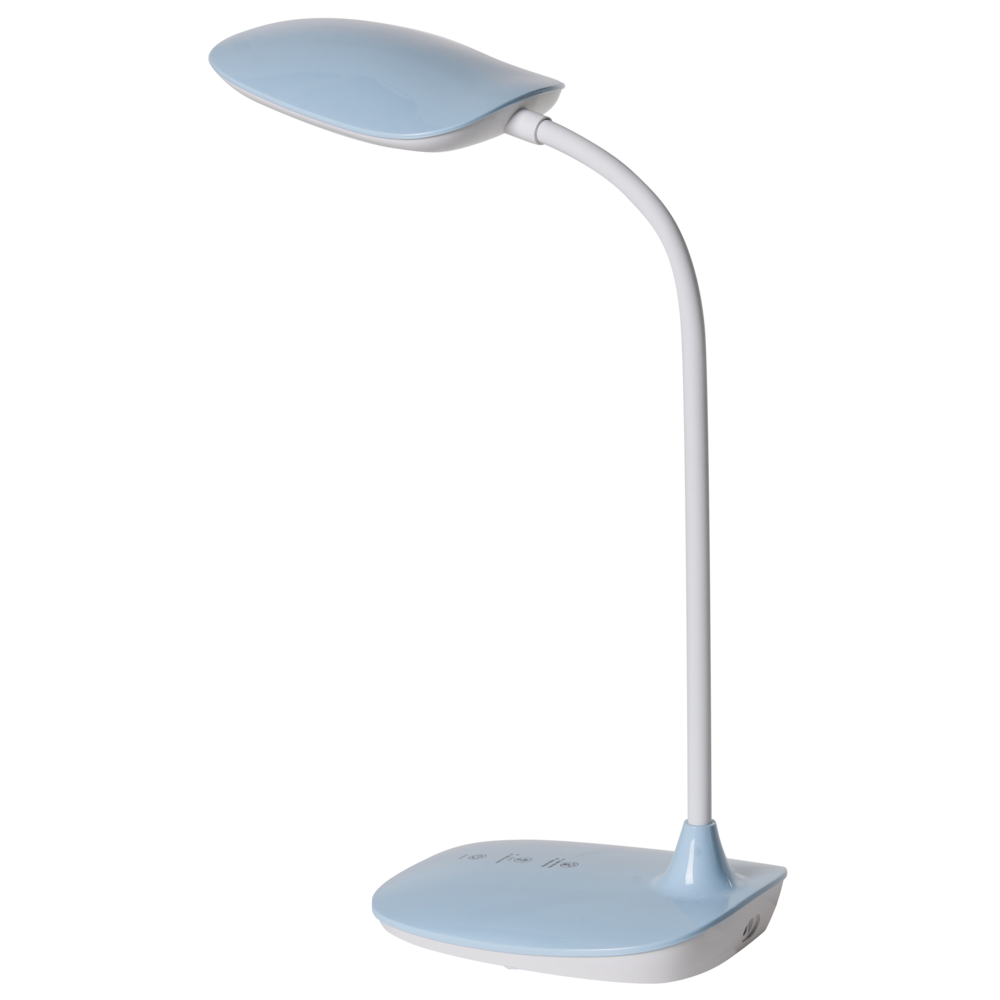 Lampada da scrivania per ufficio Illuminazione da tavolo blu Lampada per computer da lettura Braccio regolabile Funzione CCT Dimmer Stepless