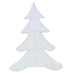 Decorazione natalizia da esterno a LED Albero di Natale 95 cm Decorazione natalizia da giardino Illuminata Bianca