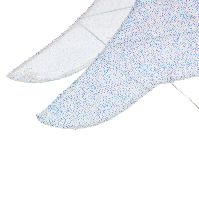 Decorazione natalizia da esterno a LED Albero di Natale 95 cm Decorazione natalizia da giardino Illuminata Bianca