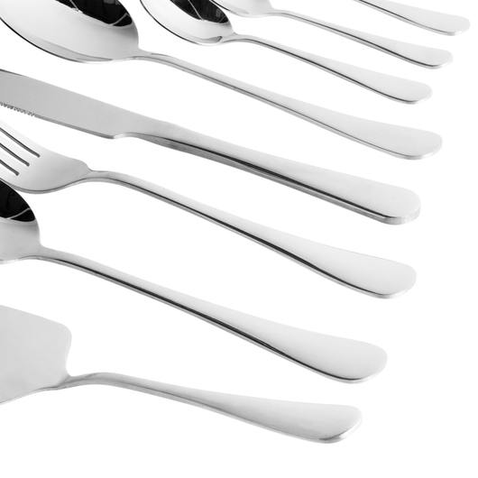 Set di posate in acciaio argentato 70 pezzi Coltello Cucchiaio Forchetta Cucchiaino da torta Paletta da torta Cucchiaio da caffè da insalata