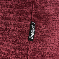 Divano a 2 posti imbottitura in poliestere gambe in legno soggiorno stile moderno bordeaux