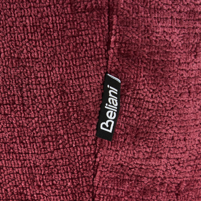 Divano a 2 posti imbottitura in poliestere gambe in legno soggiorno stile moderno bordeaux