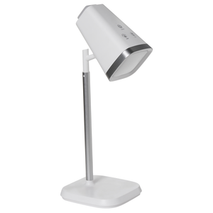 Lampada da tavolo e da parete per ufficio 2 in 1 bianco Illuminazione da tavolo Lettura Lampada per computer Braccio staccabile Funzione CCT Dimmer Stepless