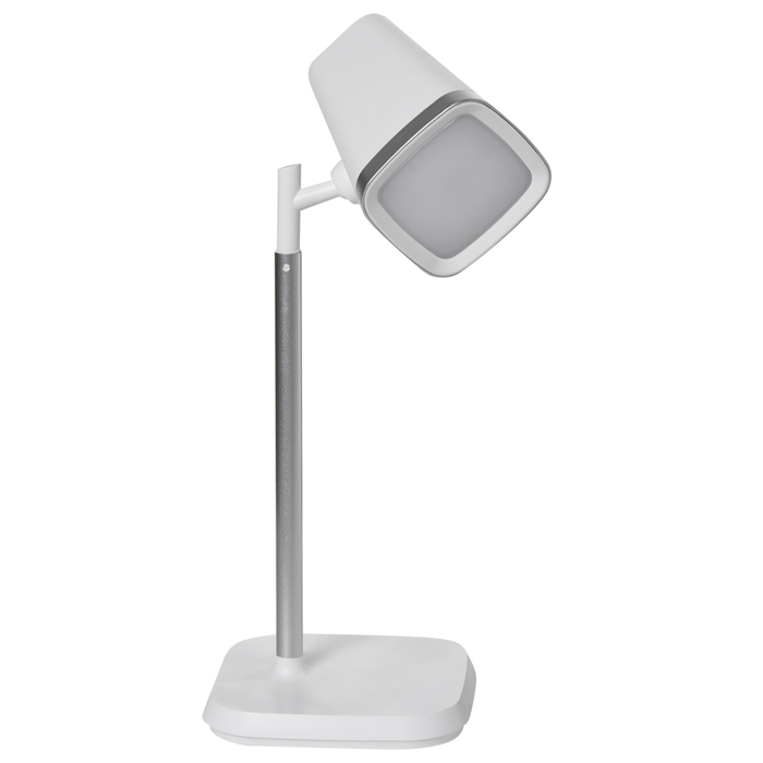 Lampada da tavolo e da parete per ufficio 2 in 1 bianco Illuminazione da tavolo Lettura Lampada per computer Braccio staccabile Funzione CCT Dimmer Stepless