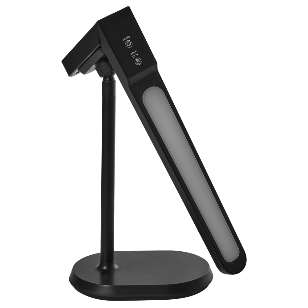 Lampada da scrivania per ufficio Illuminazione da tavolo nera multifunzionale Lampada per computer da lettura Luce staccabile Funzione CCT Dimmer Stepless