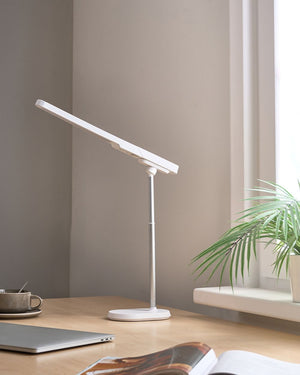 Lampada da scrivania per ufficio Illuminazione da tavolo bianco multifunzionale Lampada per computer da lettura Luce staccabile Funzione CCT Dimmer Stepless