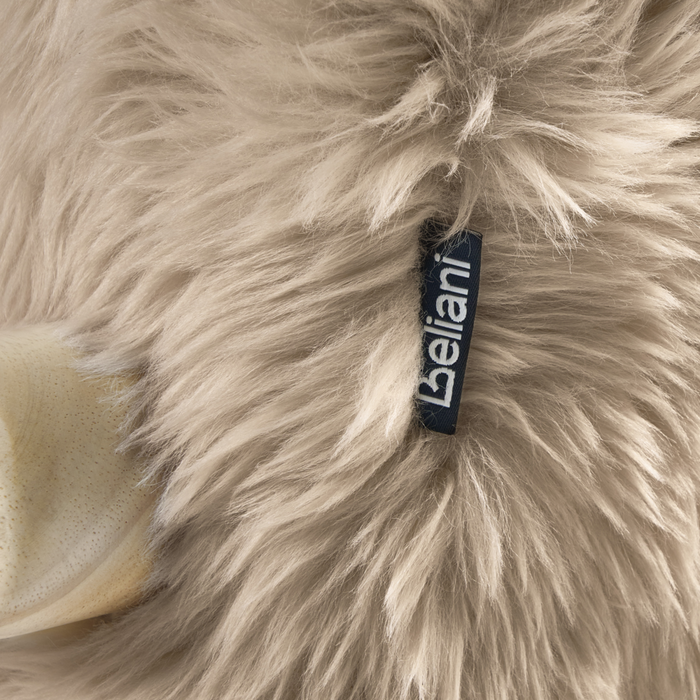 Poltrona in tessuto tortora Gambe in legno con braccioli e cuscino Soggiorno classico tradizionale