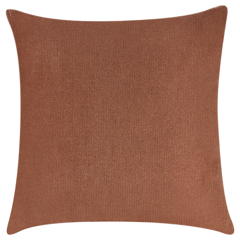 Divano angolare a 3 posti con rivestimento in tessuto marrone a sinistra e cuscini con braccioli Soggiorno in stile moderno