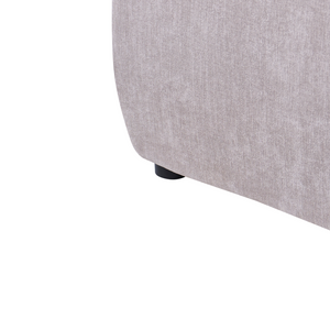 Letto imbottito in tessuto tortora 160 x 200 cm, contenitore rialzabile con testiera e rete a doghe