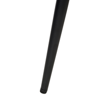 Set di 2 sedie da pranzo bouclè verde chiaro braccioli schienale intagliato gambe in metallo moderna industriale