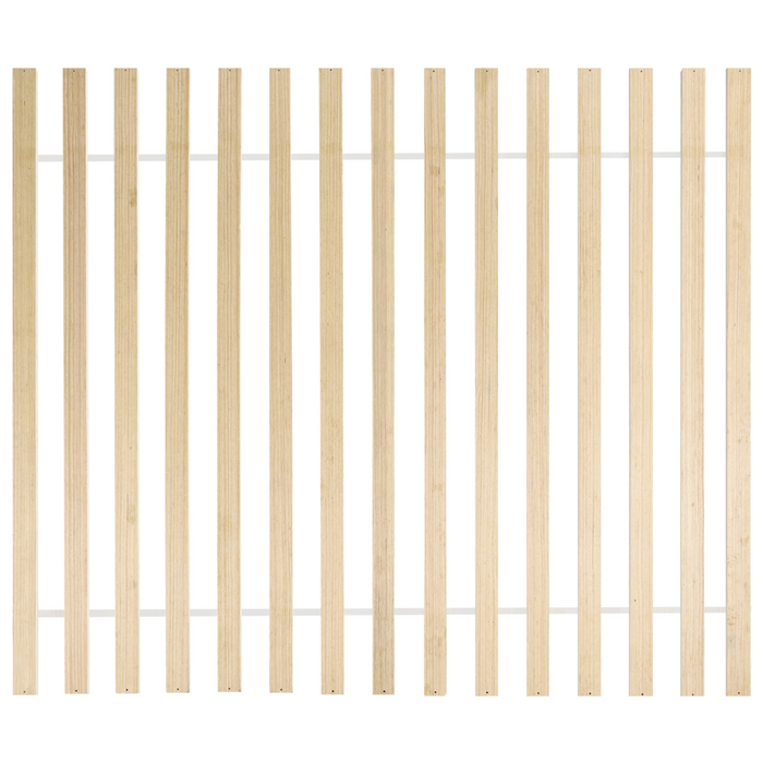 Letto minimalista con rete a doghe e testiera imbottita 160x200 cm stile elegante