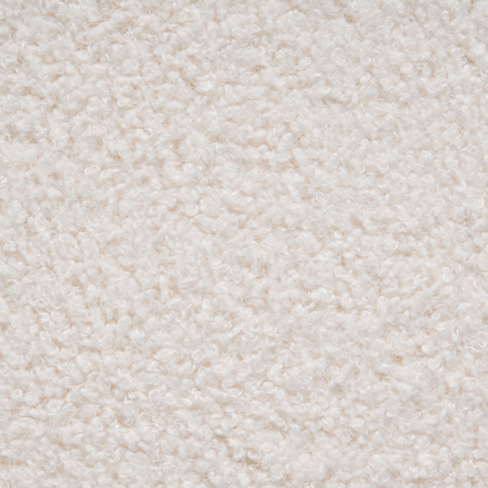 Pouf quadrato moderno grande rotondo poggiapiedi tessuto bouclé camera da letto soggiorno bianco sporco