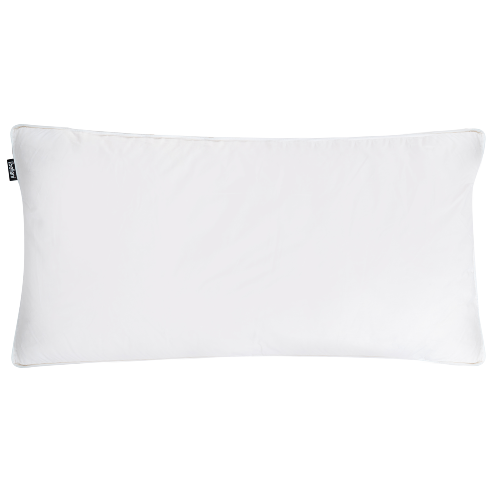 Cuscino da letto guanciale Cotone Bianco Piumino D'anatra e Piume 40 x 80 cm Medio Morbido