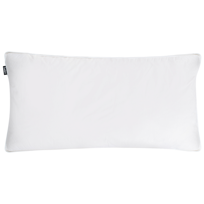 Cuscino da letto guanciale Cotone Bianco Piumino D'anatra e Piume 40 x 80 cm Medio Morbido