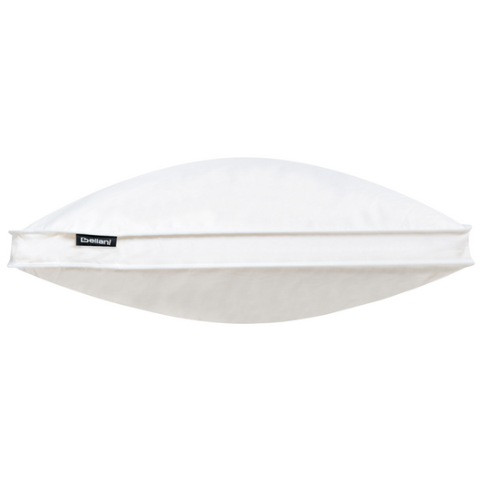 Cuscino da letto guanciale Cotone Bianco Piumino D'anatra e Piume 40 x 80 cm Medio Morbido