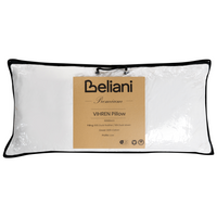 Cuscino da letto guanciale Cotone Bianco Piumino D'anatra e Piume 40 x 80 cm Medio Morbido