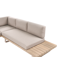 Set di copricuscini da esterno per cuscini per sedili e schienali di divani tortora cuscini laterali posteriori