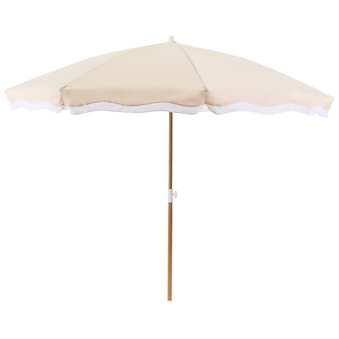 Ombrellone da giardino ⌀ 232 cm beige Elegante e moderno esterno
