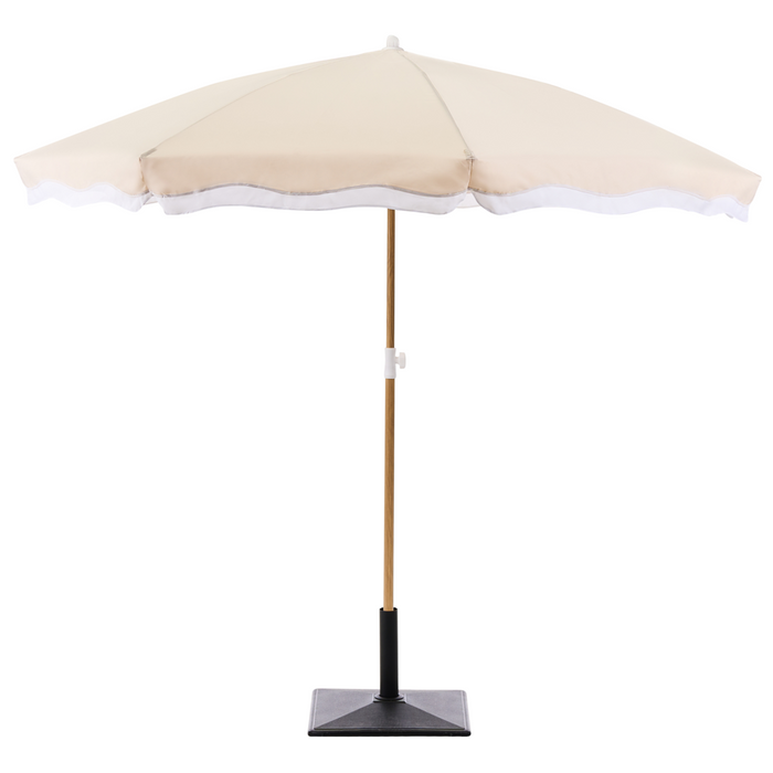 Ombrellone da giardino ⌀ 232 cm beige Elegante e moderno esterno