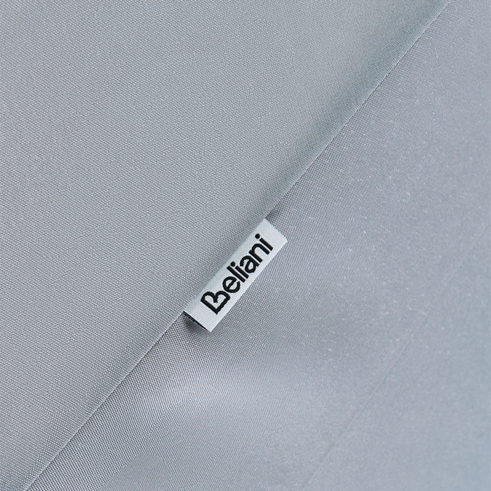 Ombrellone da giardino ⌀ 270 cm palo in alluminio tessuto poliestere grigio Elegante e moderno